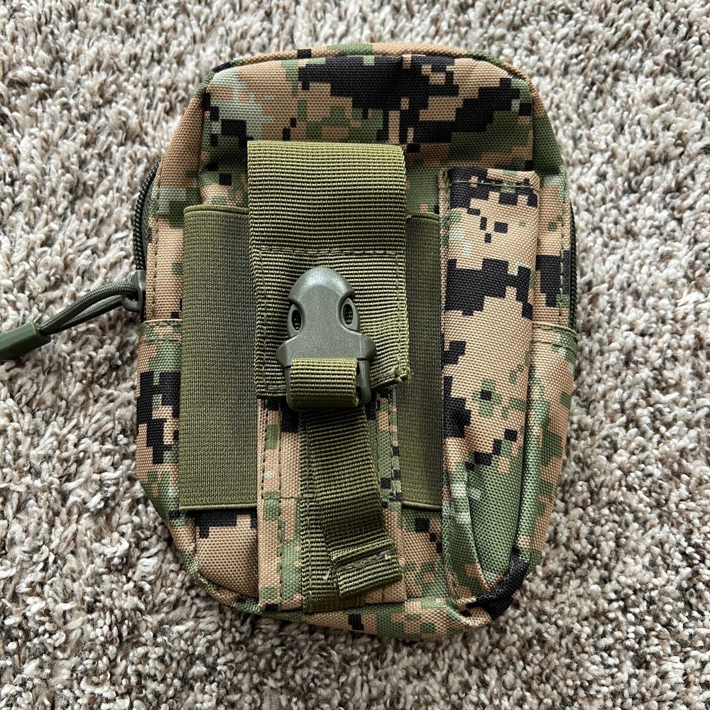 Tactical Admin Pouch MOLLE EDC Utility Military Multi-Function Waist Bag Digital